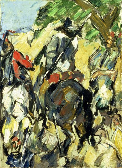 Don Quijote, Utsikt fra baksiden, ca. 1875 av Paul Cézanne