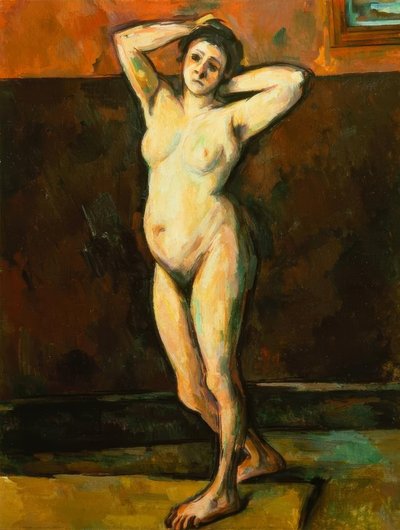 Naken kvinne står av Paul Cézanne