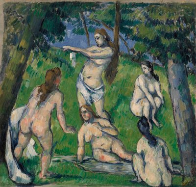 Fem badende av Paul Cézanne