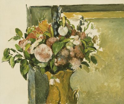 Blomster i en vase av Paul Cézanne