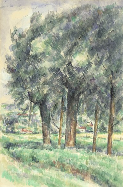 Gruppe av trær, 1877-80 av Paul Cézanne