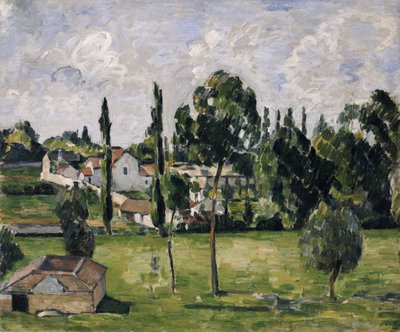 Landskap med vannlinje, ca. 1879 av Paul Cézanne