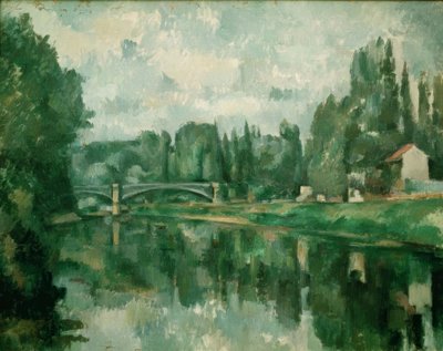 Le Pont de Creteil (broen over Marne, i Creteil av Paul Cézanne