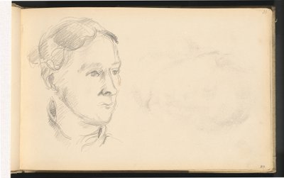 Madame Cezanne av Paul Cézanne