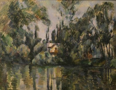 P.Cézanne, hus på bredden av Marne av Paul Cézanne