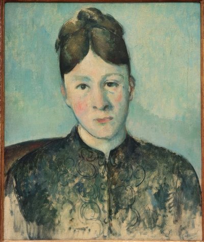 Portrett av Madame Cézanne av Paul Cézanne