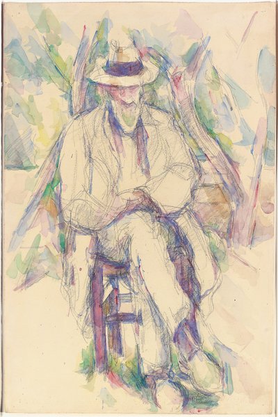 Portrett av Vallier, 1904-06 av Paul Cézanne