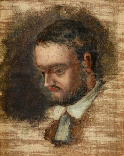 Portrett av Émile Zola 1840-1902, ca 1862-1864. av Paul Cézanne