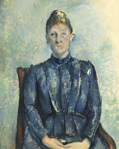 Portrett av Madame Cézanne av Paul Cézanne