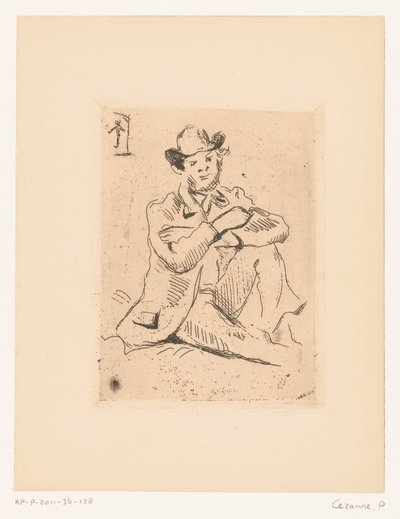 Portrett av Armand Guillaumin av Paul Cézanne