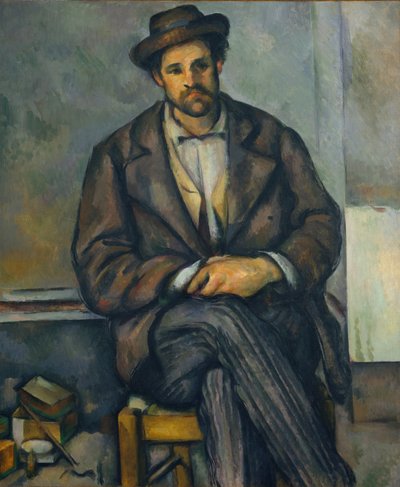 Sittende bonde, ca. 1892-96. av Paul Cézanne