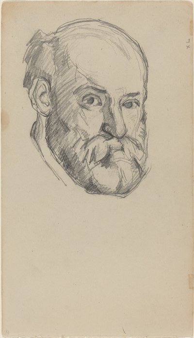 Selvportrett [recto], ca. 18801882. av Paul Cézanne