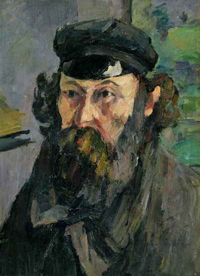 Selvportrett i en caps av Paul Cézanne