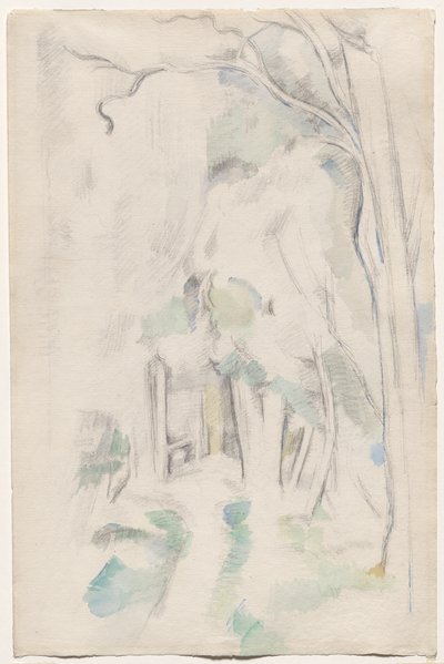 Sti i skogen av Paul Cézanne