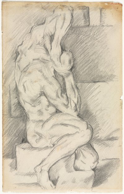 Skisse av anatomisk skulptur (recto) av Paul Cézanne