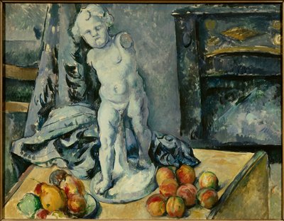 Stilleben med Amor i gipsmaleri av Paul Cezanne (1839-1906) 1894 Søn. 0,63x0,81m. Stockholm. Nasjonalmuseet - Stilleben med gips Amor. Maleri av Paul Cezanne (1839-1906) av Paul Cézanne