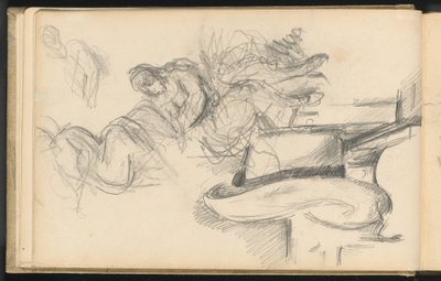 Studier inkludert en stråhatt av Paul Cézanne
