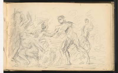 Studer for "The Judgment of Paris" eller "The Amorous Shepherd" av Paul Cézanne