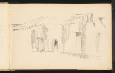 Studie av hus av Paul Cézanne