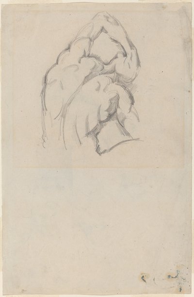 Studie av "Ecorché" [recto] av Paul Cézanne
