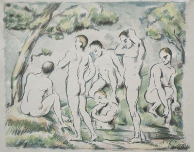 Badegjestene av Paul Cézanne