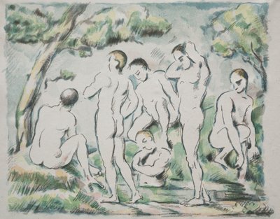 Badegjestene av Paul Cézanne
