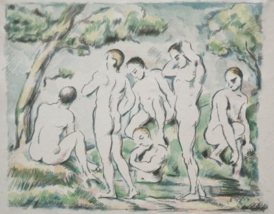 The Baders, 1897. av Paul Cézanne