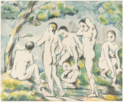 The Bathers Small Plate, 1897. av Paul Cézanne