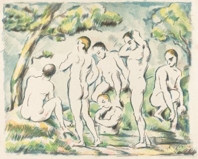 The Bathers Small Plate, 1897. av Paul Cézanne