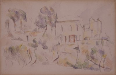 The Coach House (The Shed at Château Noir) av Paul Cézanne