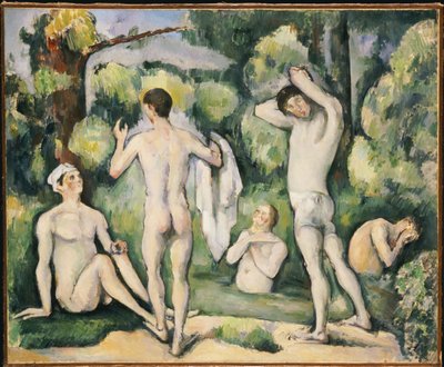 De fem badende, ca. 1880-82 av Paul Cézanne