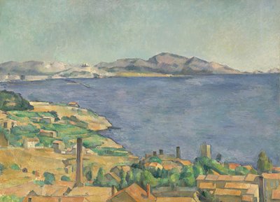Marseillebukten sett fra LEstaque, ca. 1885 av Paul Cézanne