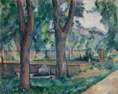Bassenget ved Jas de Bouffan, ca. 1885-86. av Paul Cézanne