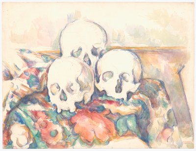 De tre hodeskallene av Paul Cézanne