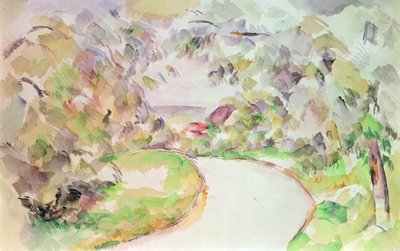 Den svingete veien av Paul Cézanne