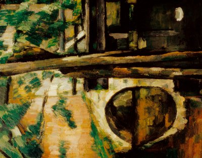 Broen ved Maincy (også kjent som Pont de Mennecy), detalj av Paul Cézanne