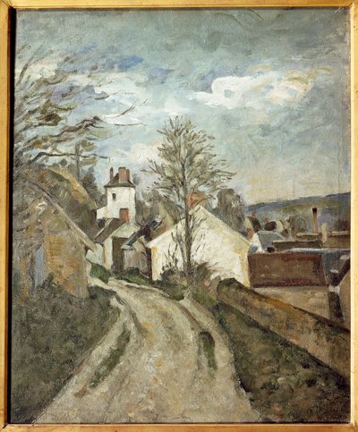 Huset til doktor Gachet i Auvers (olje på lerret av Paul Cézanne