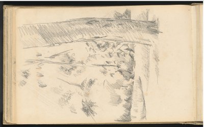 Trær og busker av Paul Cézanne