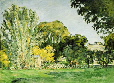 Trær ved Jas de Bouffan av Paul Cézanne