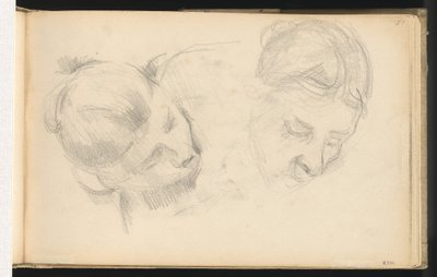 To kvinners hoder av Paul Cézanne