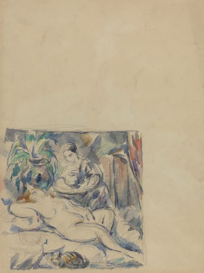 Våkne opp [verso] av Paul Cézanne