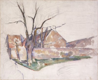 Vinterlandskap, ca. 1885 av Paul Cézanne