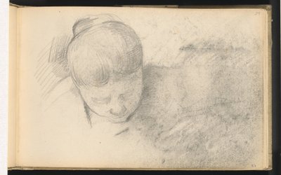 Kvinne som lener seg fremover av Paul Cézanne