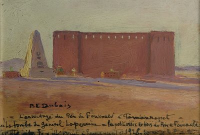 Eremitasjen til far Charles Eugene de Foucauld (1858-1916) på Tamanrasset av Paul Elie Dubois