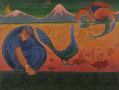 Det nabiske landskapet, 1890. av Paul Elie Ranson