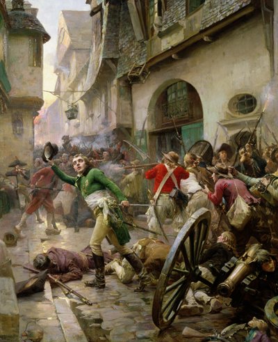 Henri de La Rochejaquelein (1772–94) i slaget ved Cholet, 17. oktober 1793 av Paul Émile Boutigny