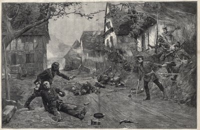 Krigen 1870-1871 - i slaget ved Woerth (eller slaget ved Froeschwiller Woerth, Froeschwiller-Woerth), 6. august av Paul Émile Boutigny
