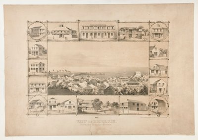 Utsikt over Honolulu, fra den katolske kirken (nr. 3) av Paul Emmert