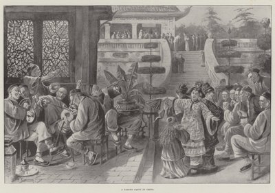 En hagefest i Kina av Paul Frenzeny