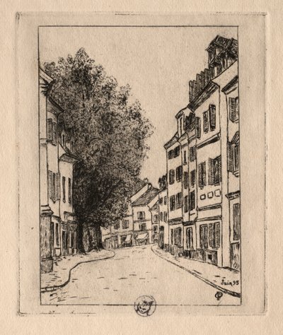 Seks etsninger: Notre Dame, Pontoise, 1895. av Paul Gachet